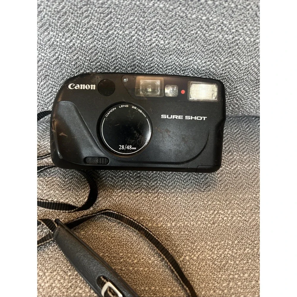 Canon Sure Shot 28/48mm Lens Point & Shoot 35mm Film Camera Untested
